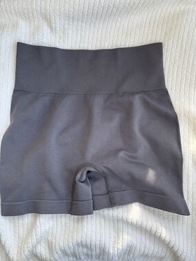 Gray Athletic Shorts Shape Wear Sz M Stretch High Waist New